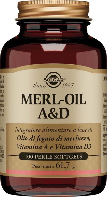 MERL OIL A&D 100 PERLE SOFTGEL - Farmacia-flash.it