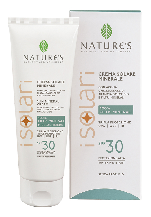 NATURE'S I SOLARI CREMA VISO CORPO MINERALE SPF30 100 ML - Farmacia-flash.it