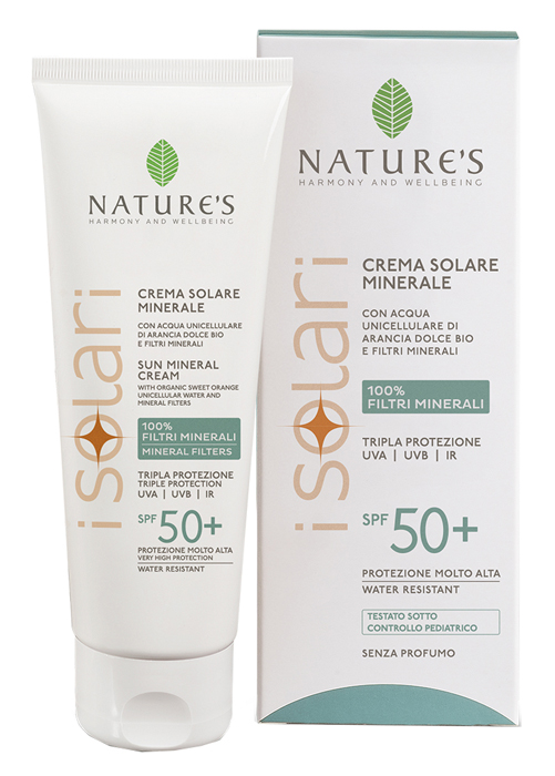 NATURE'S I SOLARI CREMA VISO CORPO MINERALE SPF50+ 100 ML - Farmacia-flash.it