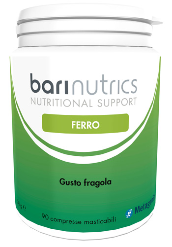 BARINUTRICS FERRO FRAGOLA ITA 90 COMPRESSE - Farmacia-flash.it