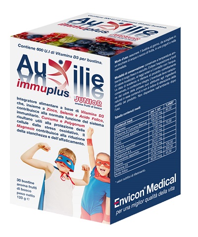AUXILIE IMMUPLUS JUNIOR SOLUBILE 30 BUSTINE - Farmacia-flash.it