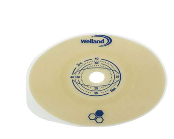 PLACCA PIANA RITAGLIABILE AURUM2 URO PER UROSTOMIA DIAMETRO 13-50 MM FLANGIA 55 MM 5 PEZZI - Farmacia-flash.it