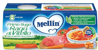 MELLIN PRIMOSUGO RAGU' DI VITELLO 2 VASETTI DA 80 G - Farmacia-flash.it
