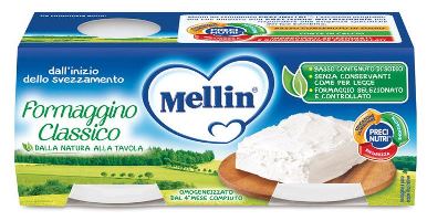 MELLIN BABY FORMAGGINO CLASSICO 4 X 80 G - Farmacia-flash.it