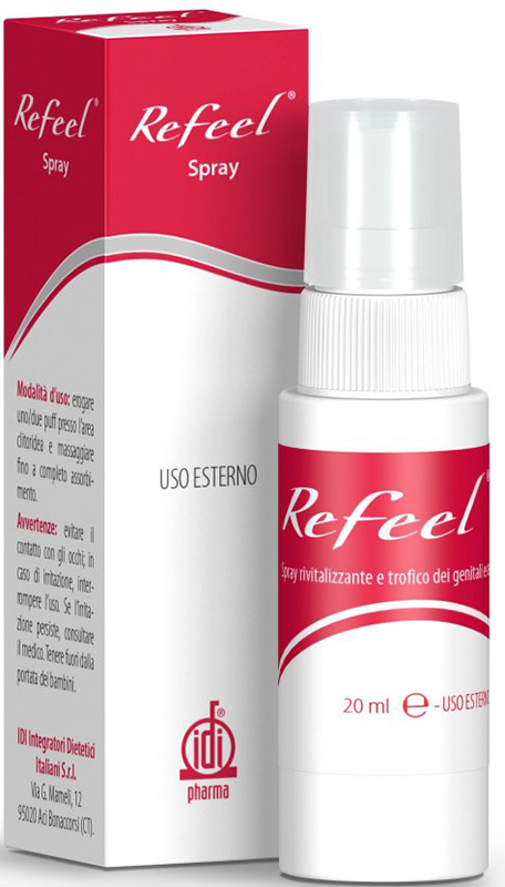 REFEEL SPRAY RIVITALIZZANTE E TROFICO DEI GENITALI ESTERNI FEMMINILI 20 ML - Farmacia-flash.it