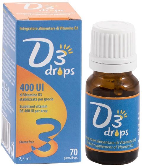 D3 DROPS 400 UI FLACONCINO 2,5 ML - Farmacia-flash.it