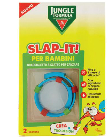 JUNGLE FORMULA SLAP-IT BRACCIALETTO ANTI-ZANZARE PER BAMBINI+ 2 RICARICHE - Farmacia-flash.it