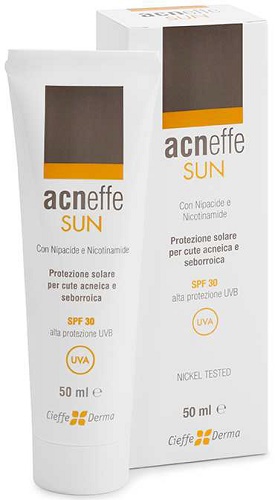 ACNEFFE SUN SPF 30 ALTA PROTEZIONE UVB PER CUTE ACNEICA E SEBORROICA 50 ML - Farmacia-flash.it