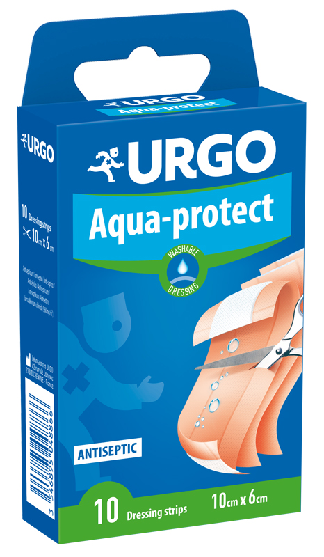 BENDA LAVABILE DA TAGLIARE URGO AQUA PROTECT 10 X 6 CM 10 PEZZI - Farmacia-flash.it
