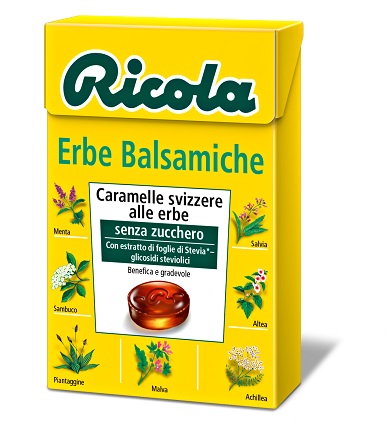 RICOLA ERBE BALSAMICHE SENZA ZUCCHERO 50 G - Farmacia-flash.it