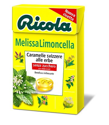 RICOLA MELISSA LIMONCELLA SENZA ZUCCHERO 50 G - Farmacia-flash.it