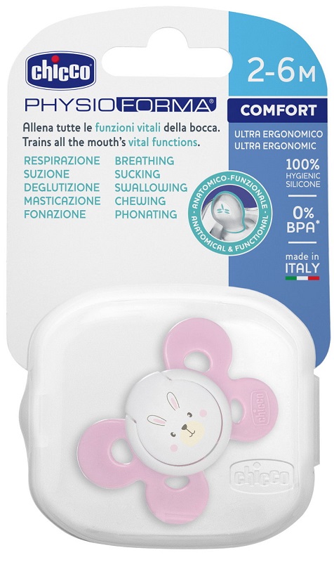 CHICCO SUCCHIETTO COMFORT GIRL IN SILICONE 0-6 MESI 1 PEZZO - Farmacia-flash.it