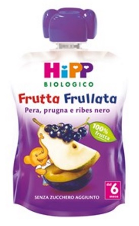 HIPP BIO FRUTTA FRULLATA PERA PRUGNA RIBES 90 G - Farmacia-flash.it