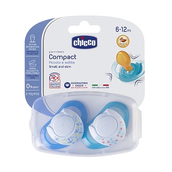CHICCO SUCCHIETTO COMPACT BOY S6-16 MESI 2 PEZZI - Farmacia-flash.it