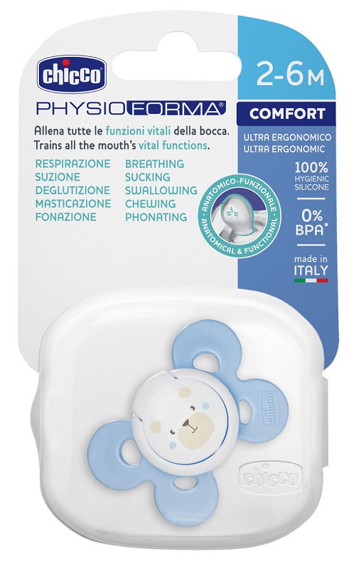 CHICCO SUCCHIETTO COMFORT BOY IN SILICONE 0-6 MESI 1 PEZZO - Farmacia-flash.it