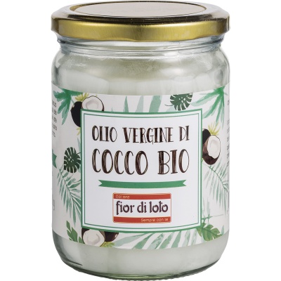 FIOR DI LOTO OLIO VERGINE DI COCCO BIO 450 ML - Farmacia-flash.it