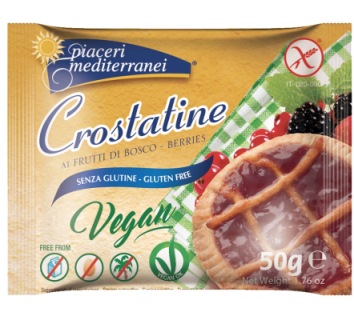 PIACERI MEDITERRANEI CROSTATINE FRUTTI DI BOSCO 50 G - Farmacia-flash.it