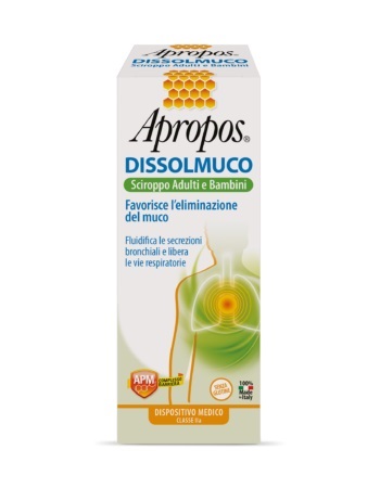 APROPOS DISSOLMUCO SCIROPPO ADULTI E BAMBINI 230 G - Farmacia-flash.it