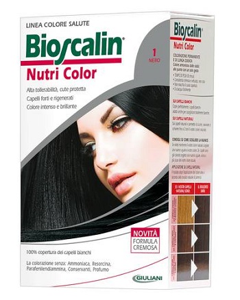 BIOSCALIN NUTRI COLOR 1 NERO SINCROB 124 ML - Farmacia-flash.it