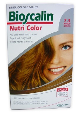 BIOSCALIN NUTRI COLOR 7,3 BIONDO DORATO SINCROB 124 ML - Farmacia-flash.it