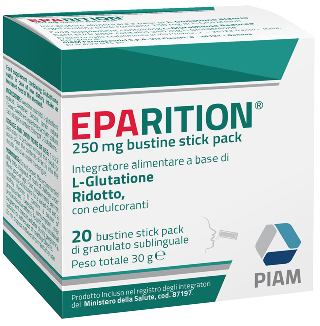 EPARITION 20 BUSTINE STICK PACK DA 250 MG DI GRANULATO SUBLINGUALE - Farmacia-flash.it