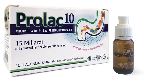 PROLAC10 FERMENTI LATTICI 15 MILIARDI 10 FLACONCINI 8 ML - Farmacia-flash.it