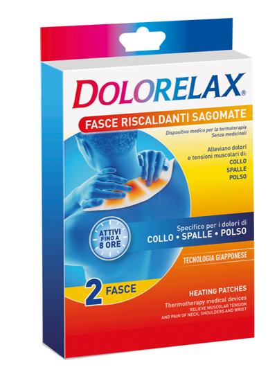 FASCIA RISCALDANTE SAGOMATA DOLORELAX 2 PEZZI - Farmacia-flash.it