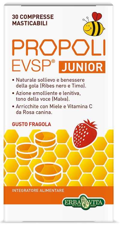PROPOLI EVSP JUNIOR 30 COMPRESSE - Farmacia-flash.it