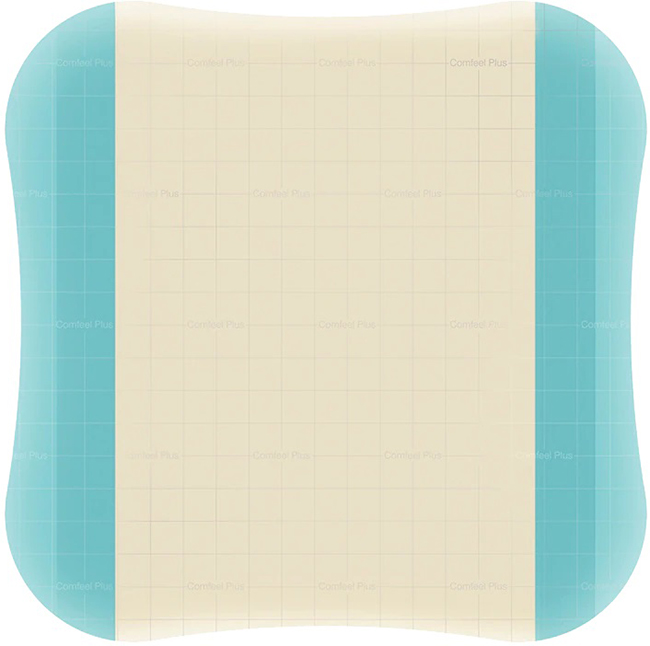 MEDICAZIONE SPECIALE ATTIVA CON IDROCOLLOIDE CON BORDI SMUSSATI COMFEEL PLUS 10X10 CM 10 PEZZI - Farmacia-flash.it