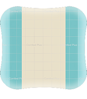 MEDICAZIONE SPECIALE ATTIVA CON IDROCOLLOIDE CON BORDI SMUSSATI COMFEEL PLUS 20X20 CM 5 PEZZI - Farmacia-flash.it