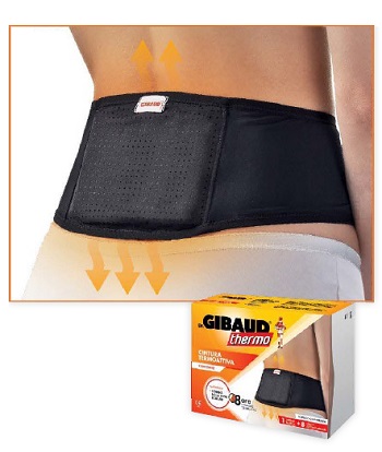GIBAUD CINTURA TERMOATTIVA  RIUTILIZZABILE + 8 CEROTTI AUTORISCALDANTI - Farmacia-flash.it