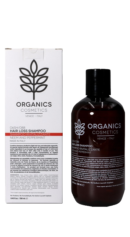 ORGANICS PHARM HAIR LOSS SHAMPOO NEEM OIL AND PEPPERMINT 250 ML - Farmacia-flash.it