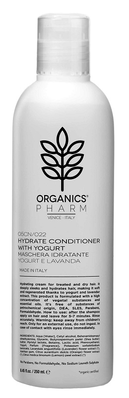 ORGANICS PHARM HYDRATE CONDITIONER WITH YOGURT AND LAVENDER - Farmacia-flash.it