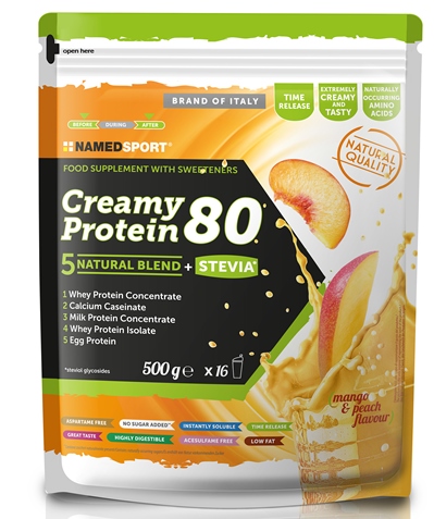 CREAMY PROTEIN MANGO PEACH 500 G - Farmacia-flash.it