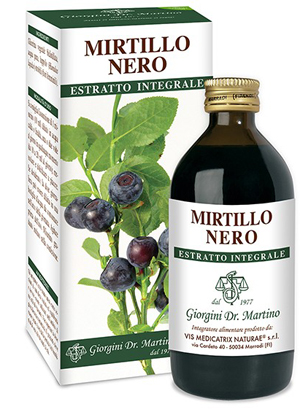 MIRTILLO NERO ESTRATTO INTEGRALE 200 ML - Farmacia-flash.it