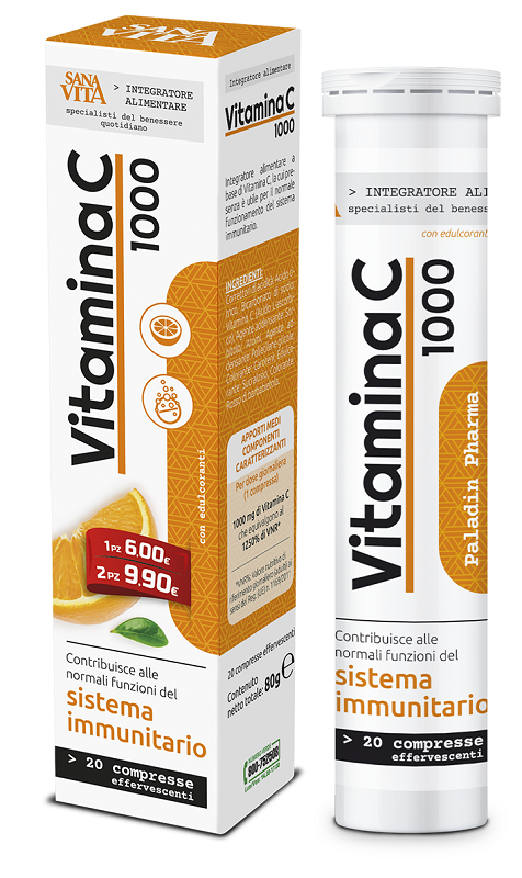 SANAVITA VITAMINA C 20 COMPRESSE EFFERVESCENTI - Farmacia-flash.it