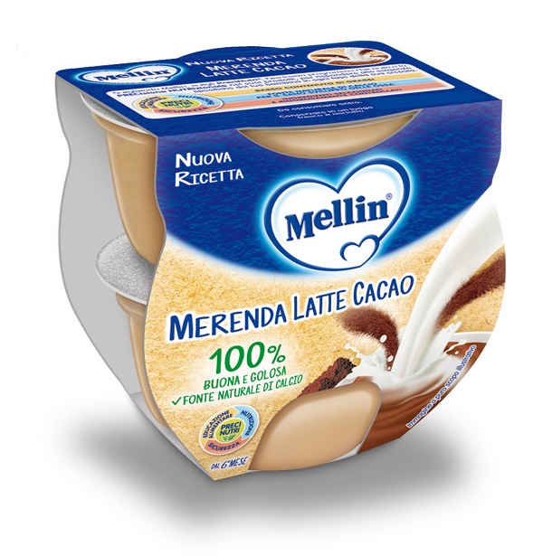 MELLIN MERENDA LATTE CACAO 2 X 100 G - Farmacia-flash.it