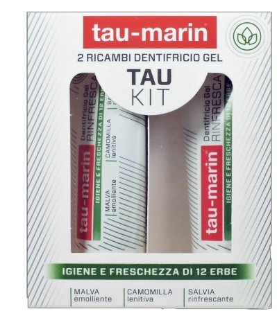 TAU MARIN DENTIFRICIO RINFRESCANTE RICARICA TAU KIT 2X20ML - Farmacia-flash.it