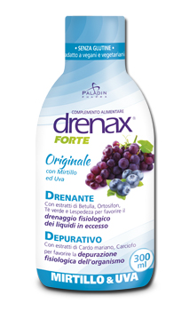 DRENAX FORTE ORIGINALE CON MIRTILLO E UVA 300 ML - Farmacia-flash.it