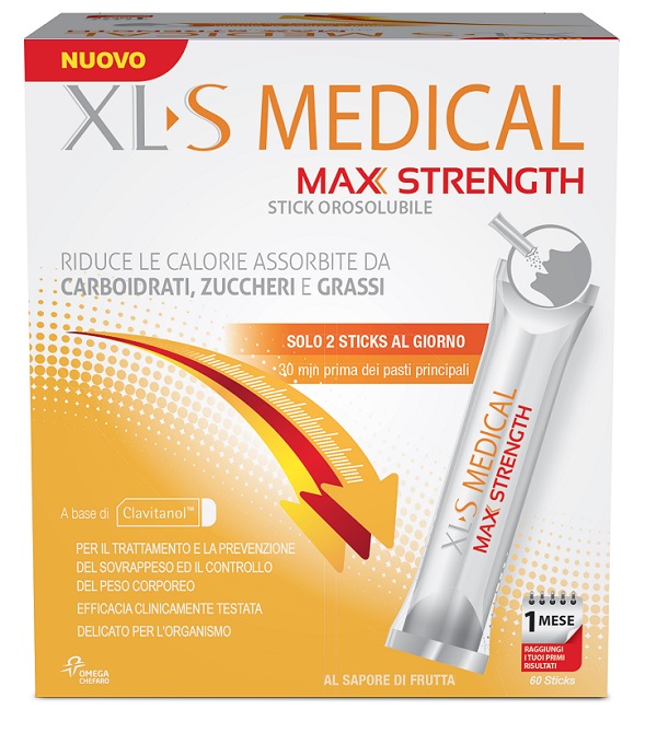 XLS MEDICAL MAX STRENGTH 60 STICK OROSOLUBILI - Farmacia-flash.it