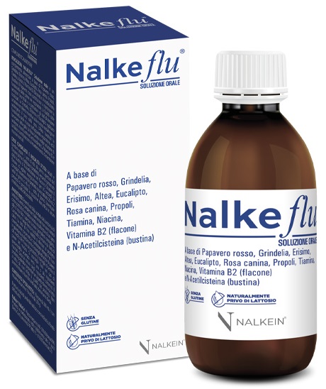 NALKEFLU SOLUZIONE ORALE 200 ML + 1  BUSTINA DA 2,5 G - Farmacia-flash.it