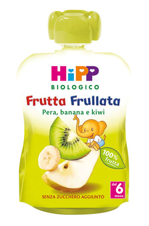 HIPP BIO FRUTTA FRULLATA PERA BANANA KIWI 90 G - Farmacia-flash.it