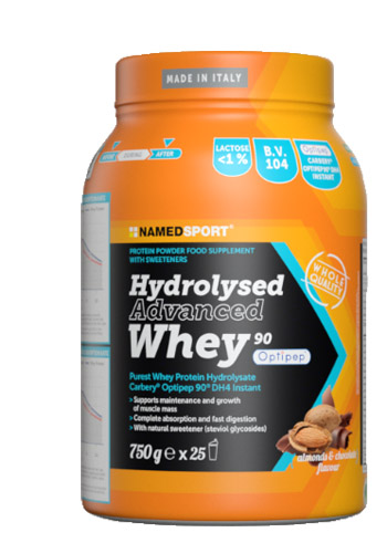 HYDROLYSED ADVANCED WHEY CHOCO ALMOND 750 G - Farmacia-flash.it