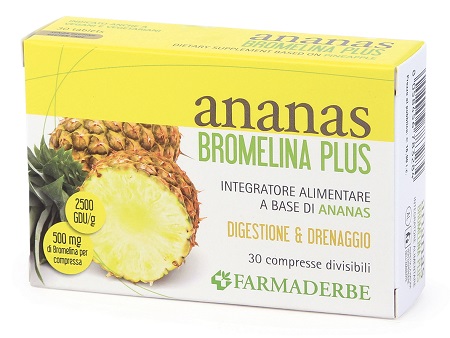 ANANAS BROMELINA PLUS 30 COMPRESSE - Farmacia-flash.it