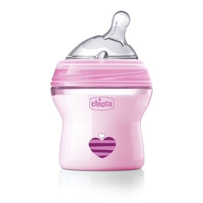 CHICCO BIBERON NATFEEL 0M+ 150 ML GIRL - Farmacia-flash.it