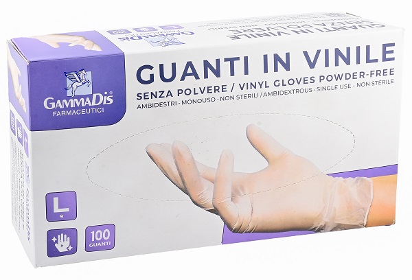 GUANTI VINILE SENZA POLVERE LARGE 100 PEZZI - Farmacia-flash.it