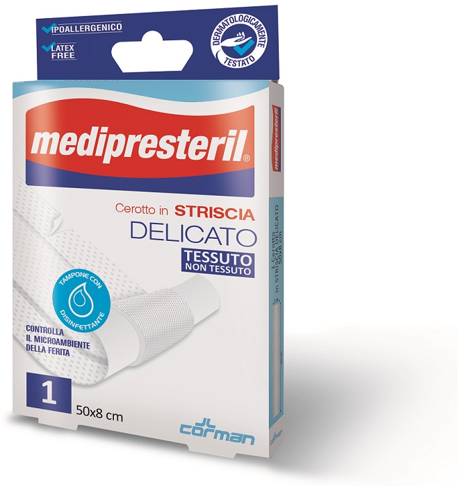 MEDIPRESTERIL CEROTTO ESTENSIBILE 1 STRISCIA 50 X 8 CM - Farmacia-flash.it