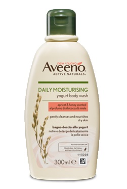 AVEENO BAGNO DOCCIA YOGURT ALBICOCCA & MIELE 300 ML - Farmacia-flash.it