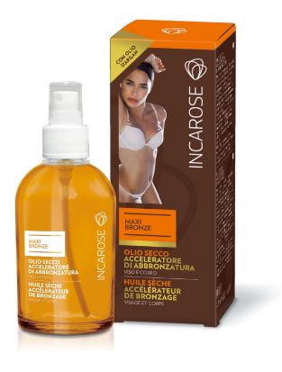 INCAROSE MAXI BRONZE OLIO SECCO ACCELERATORE DI ABBRONZATURA 125 ML - Farmacia-flash.it