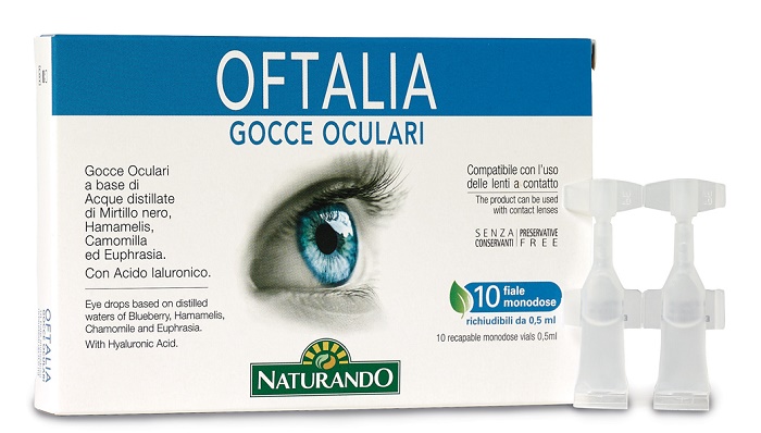 OFTALIA GOCCE OCULARI MONODOSE 2 STRIP DA 5 FIALE DA 0,5 ML - Farmacia-flash.it